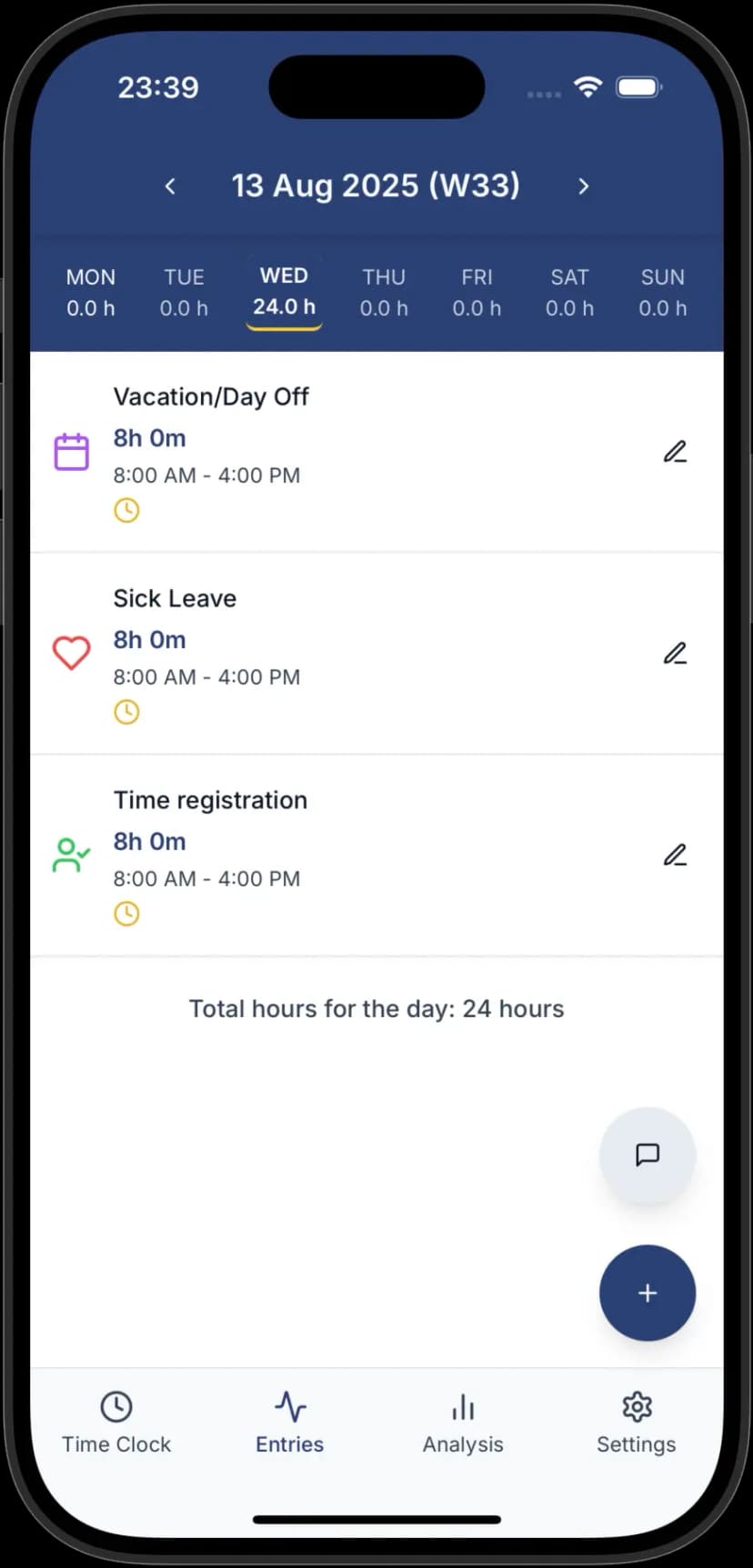 Yksityiskohtainen tuntilappu